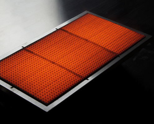 Ceramic Tile and Stainless Steel gas fired burner
